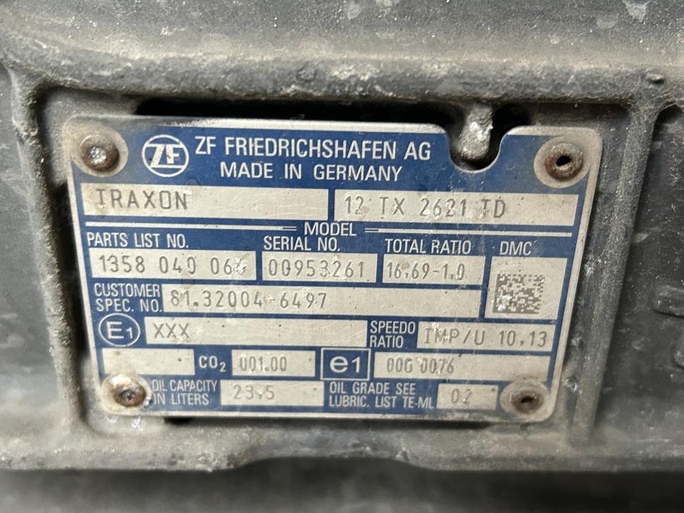 Полная коробка передач 81320046497 12TX2621TD MAN Trucks TGX II 2022 С ретардером