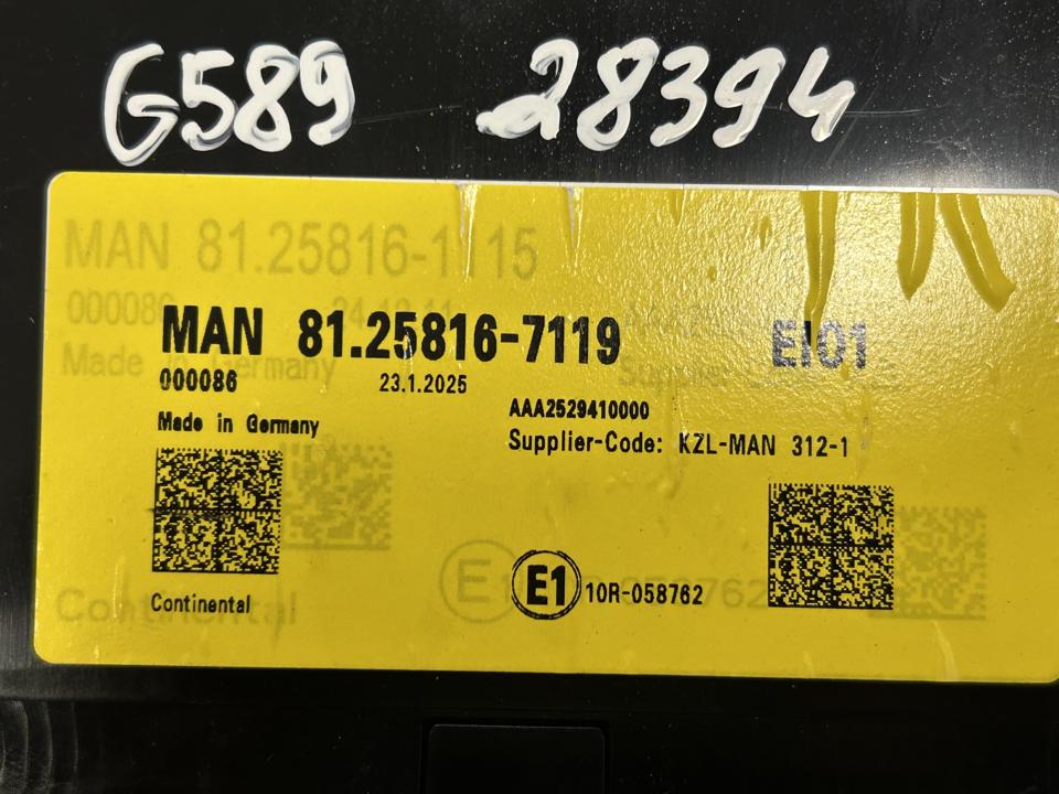 Блок управления 81258161115 EIO1 MAN Trucks TGX II 2025