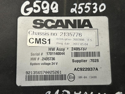 Valdymo blokas 2602986 CMS1 Scania R II 2017