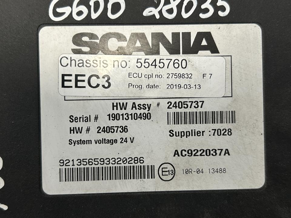 Valdymo blokas 2759832 EEC3 Scania R II 2019