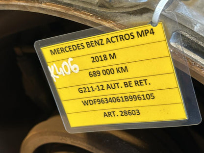 Gearbox A0012603600 G211-12 Mercedes-Benz Trucks ACTROS MP4 / MP5 2018