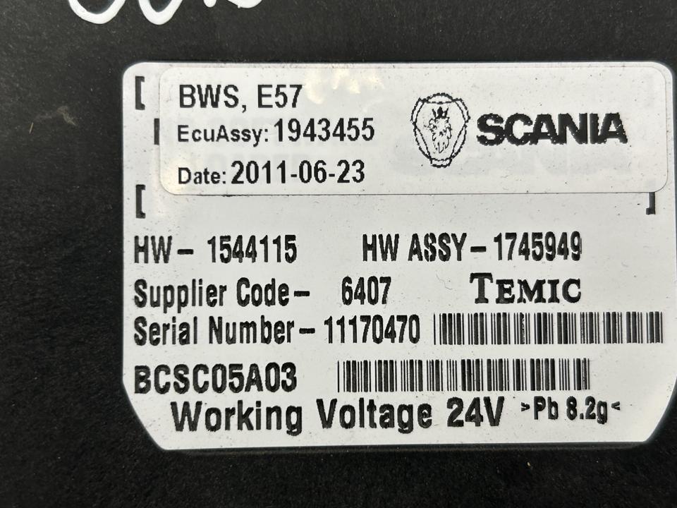 Valdymo blokas 1943455 BWS E57 Scania R I 2011