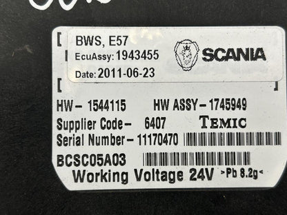 Valdymo blokas 1943455 BWS E57 Scania R I 2011