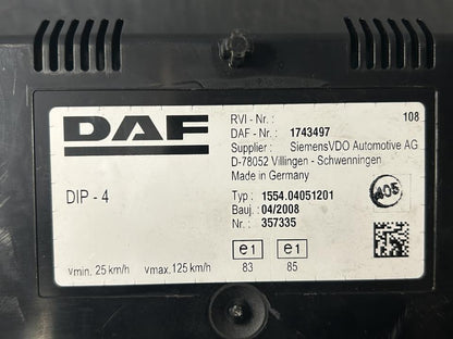 Панель приборов 1743497 DAF XF 105 2008