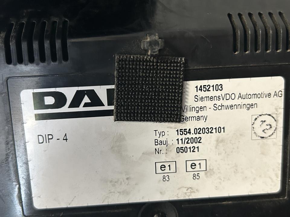 Instrument cluster 1452103 DAF XF 105 2007