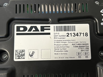 Панель приборов 2134718 DAF XF 2017
