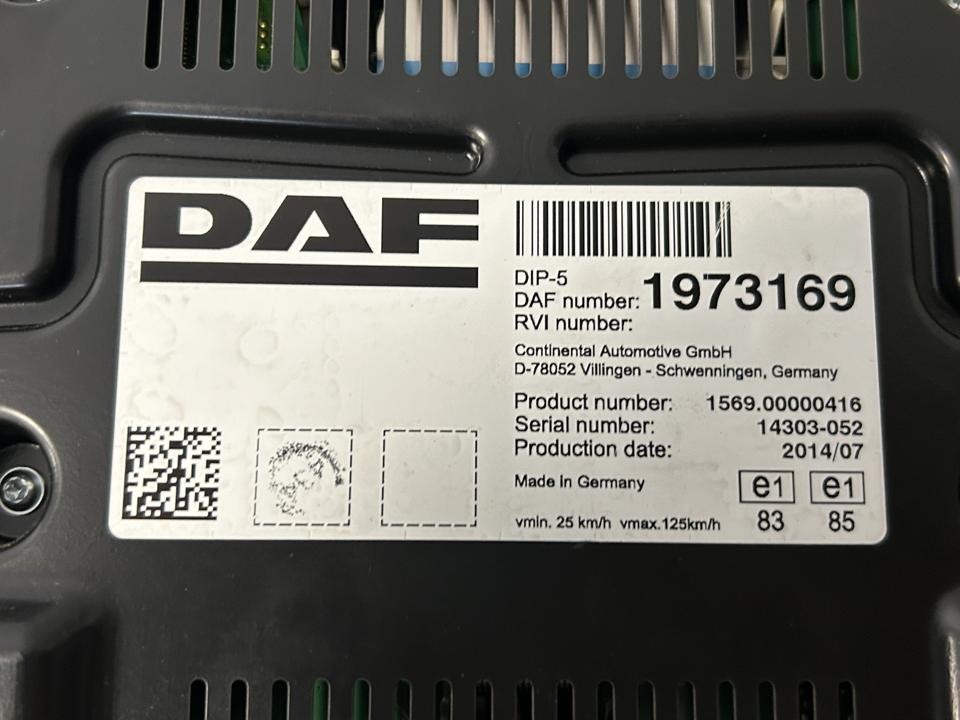 Instrument cluster 1973169 DAF XF 2014