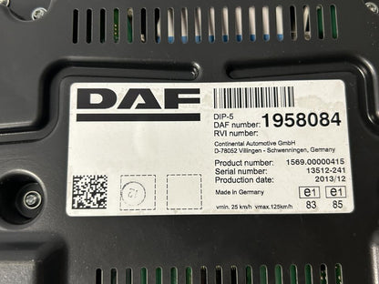 Instrument cluster 1958084 DAF XF 2014