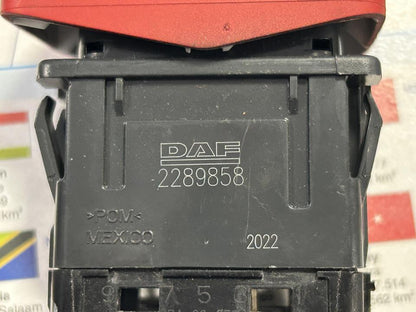 Hazard warning switch 2289858 DAF XG 2022