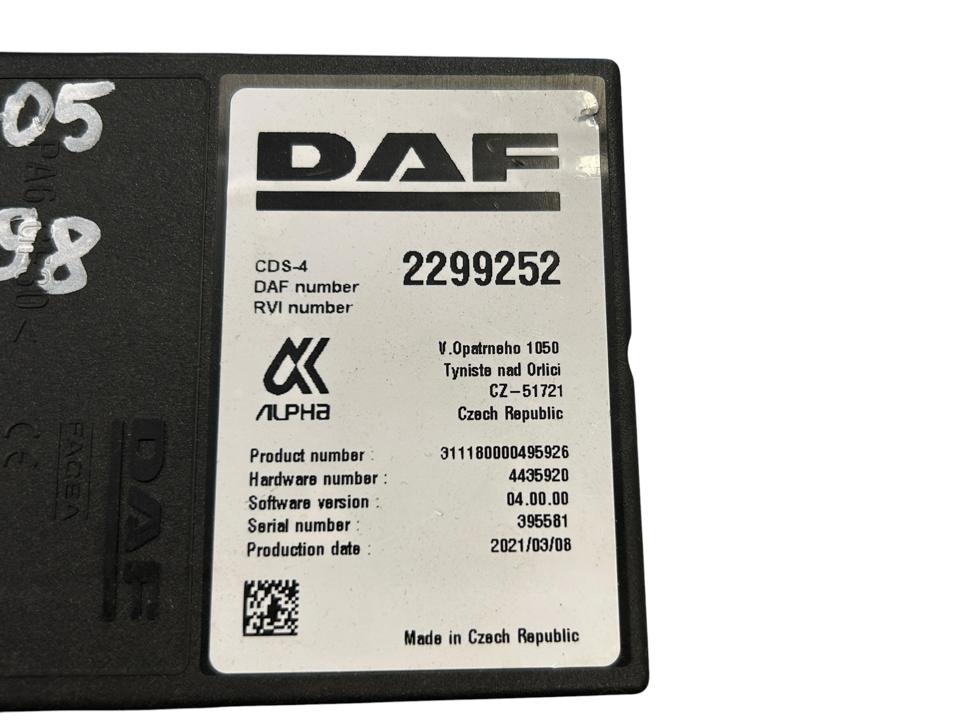 Блок управления 2299252 CDS-4 DAF XF 2021