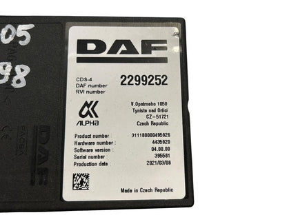 Блок управления 2299252 CDS-4 DAF XF 2021