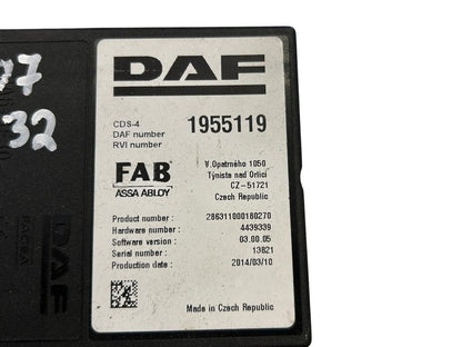 Блок управления 1955119 CDS-4 DAF XF 2014