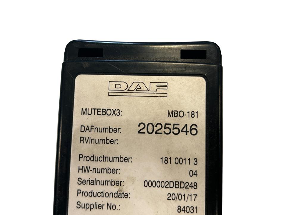 Valdymo blokas 2025546 MUTEBOX3 DAF XF 2020