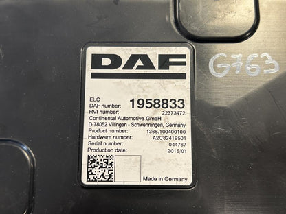 Control unit 1958833 ELC DAF XF 2015