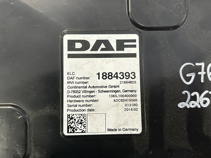 Control unit 1884393 ELC DAF XF 2014