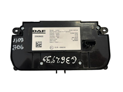 Cabin heater regulator 2302622 DAF XF 2021