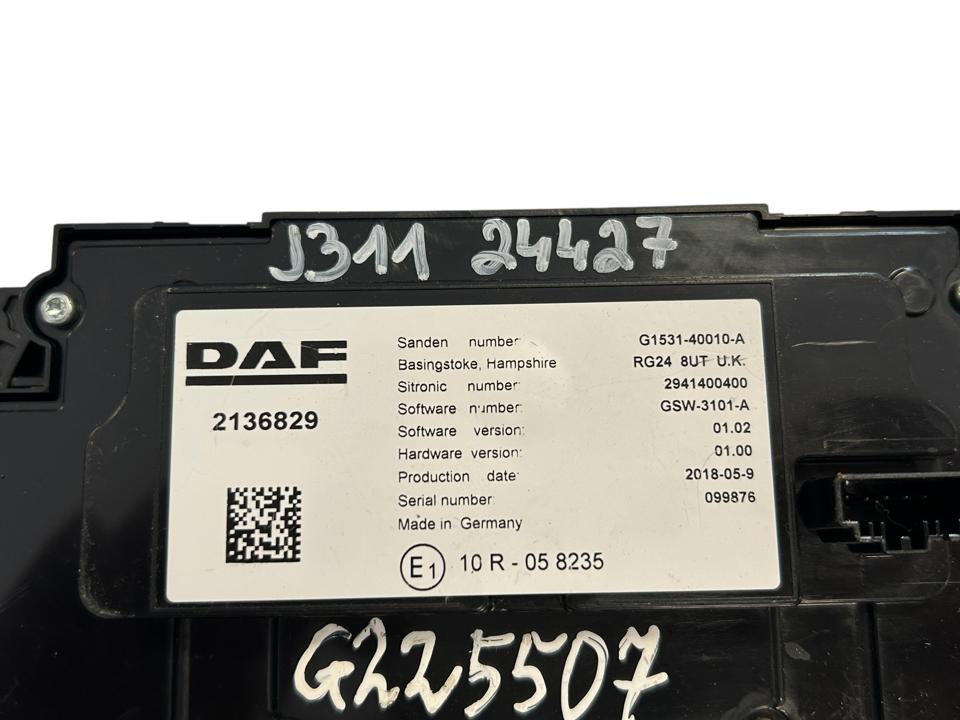Cabin heater regulator 2136829 DAF XF 2018