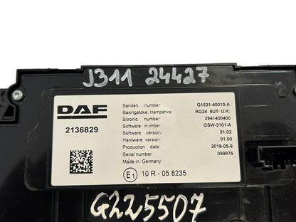 Cabin heater regulator 2136829 DAF XF 2018