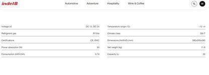 NEW Universal IndelB TB31.2 fridge for trucks, motorhomes, buses...