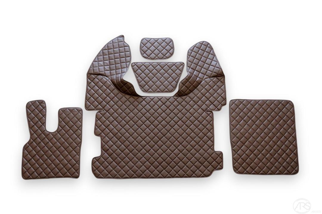 NEW DAF XF106 (from 2017-) floor mats, dark brown (fits with automatic gearbox)