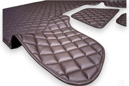 NEW DAF XF106 (from 2017-) floor mats, dark brown (fits with automatic gearbox)