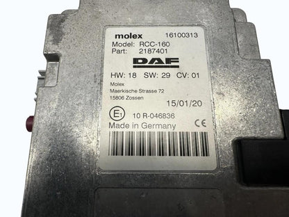 Control unit 2187401 DAF XF 2021