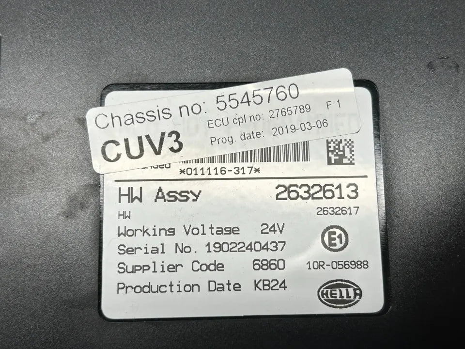 Valdymo blokas 2765789 CUV3 Scania R II 2019