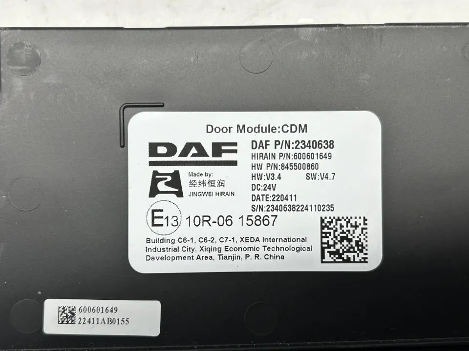 Door control unit 2340638 CDM DAF XG 2021