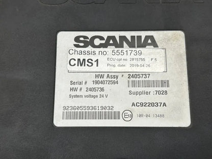 Valdymo blokas 2815755 CMS1 Scania R II 2019