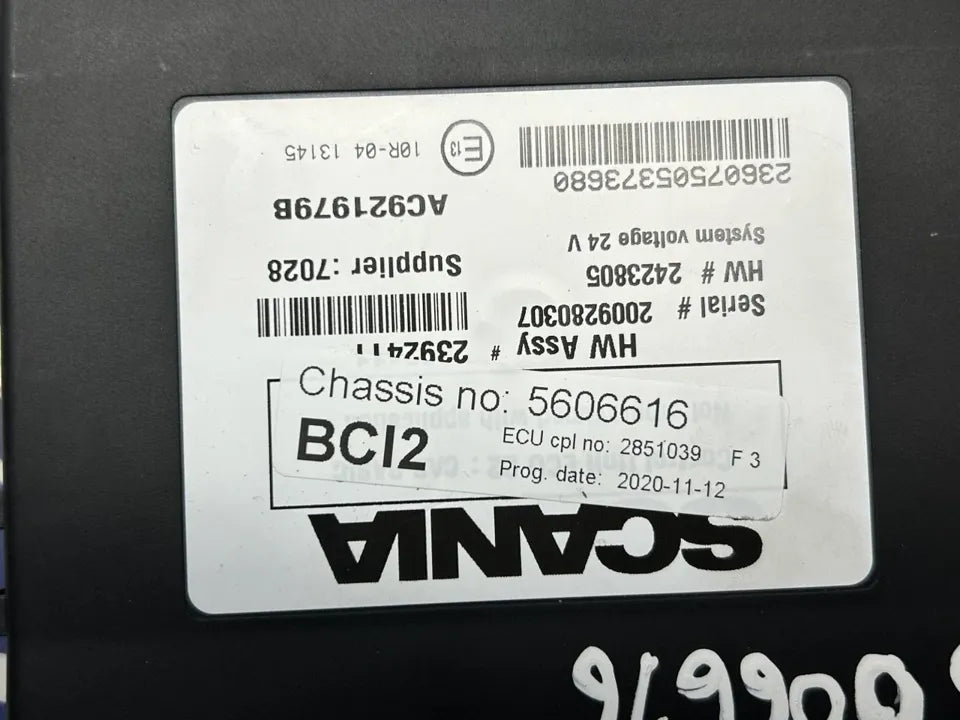Valdymo blokas 2851039 BCI2 Scania P II 2021
