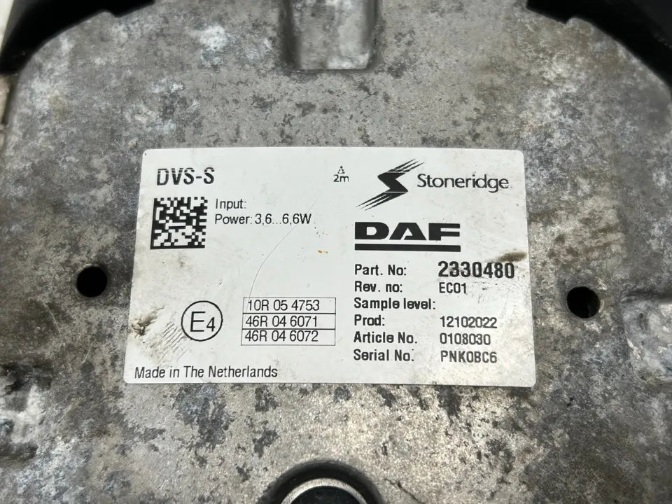 Galinio vaizdo kamera 2330480 DAF XG 2022 kairė