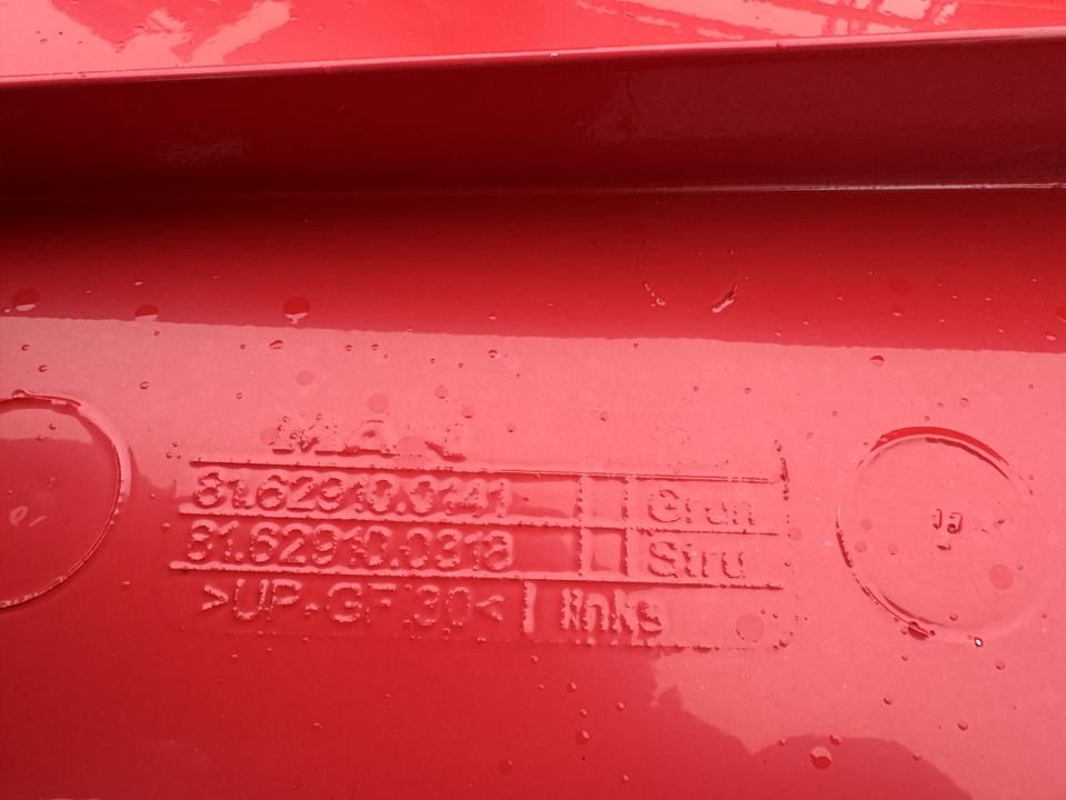 Cabin spoilers set 81629100129 MAN Trucks TGX I 2017